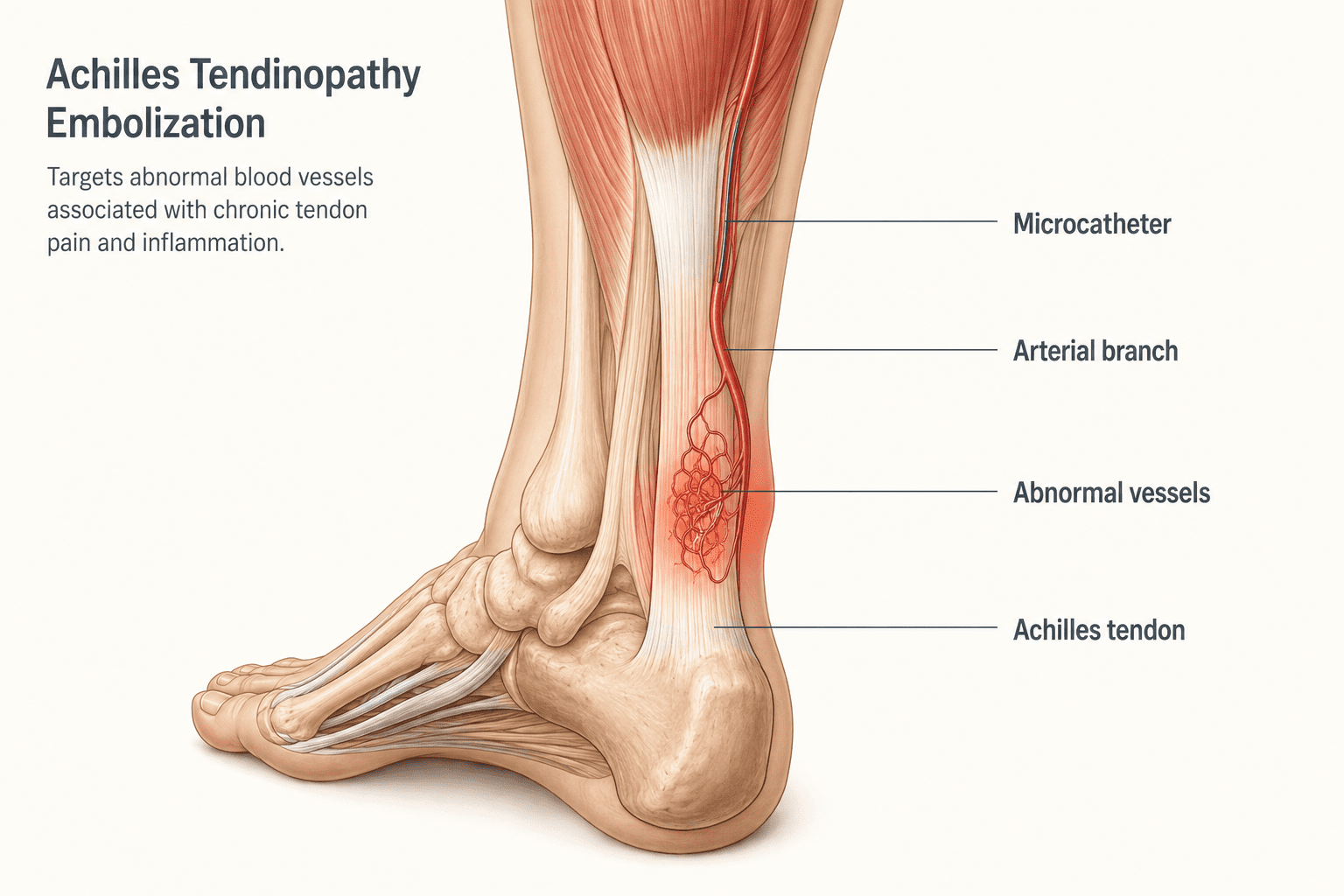Achilles Tendinitis Microembolization