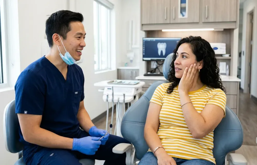 dentist-treating-tooth-sensitivity-in-a-patient
