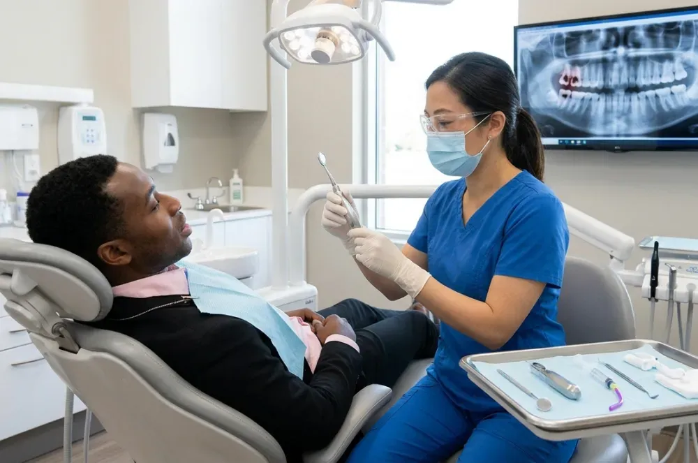 dentist-performing-tooth-extraction-on-patient