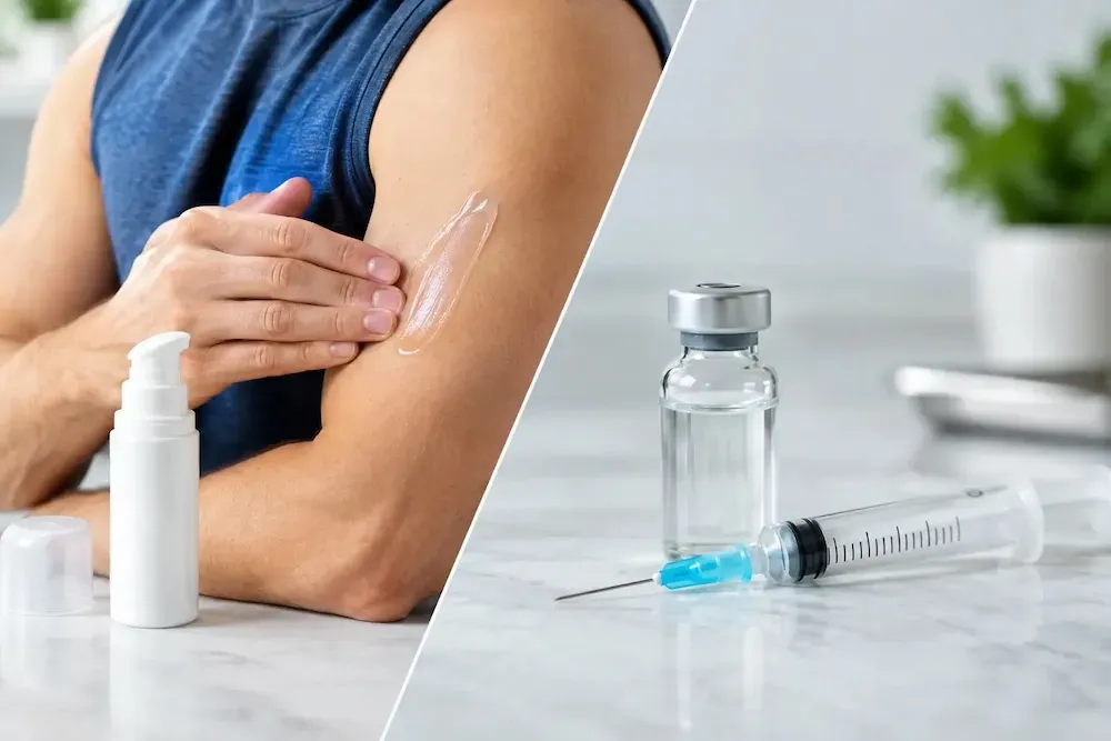 Testosterone gel versus testosterone injections