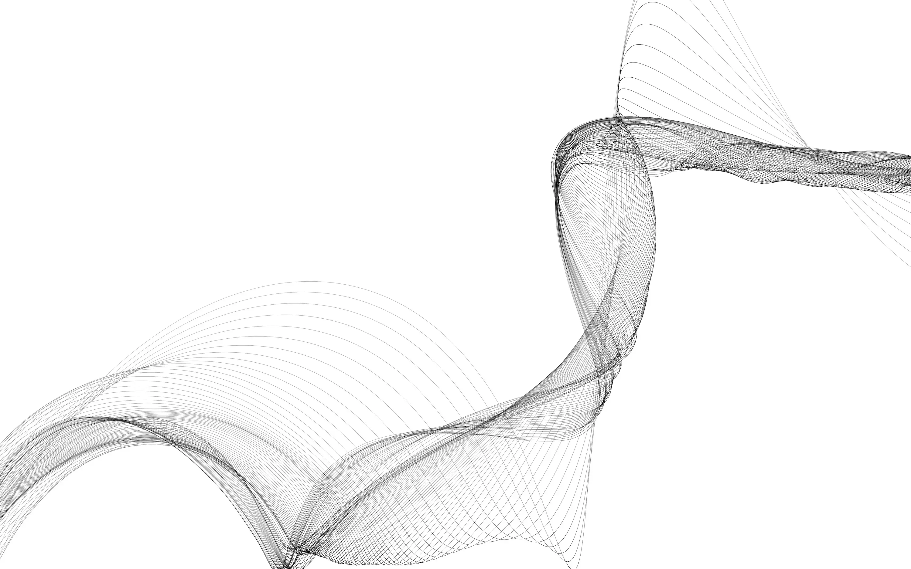 Abstract-wave in black and white